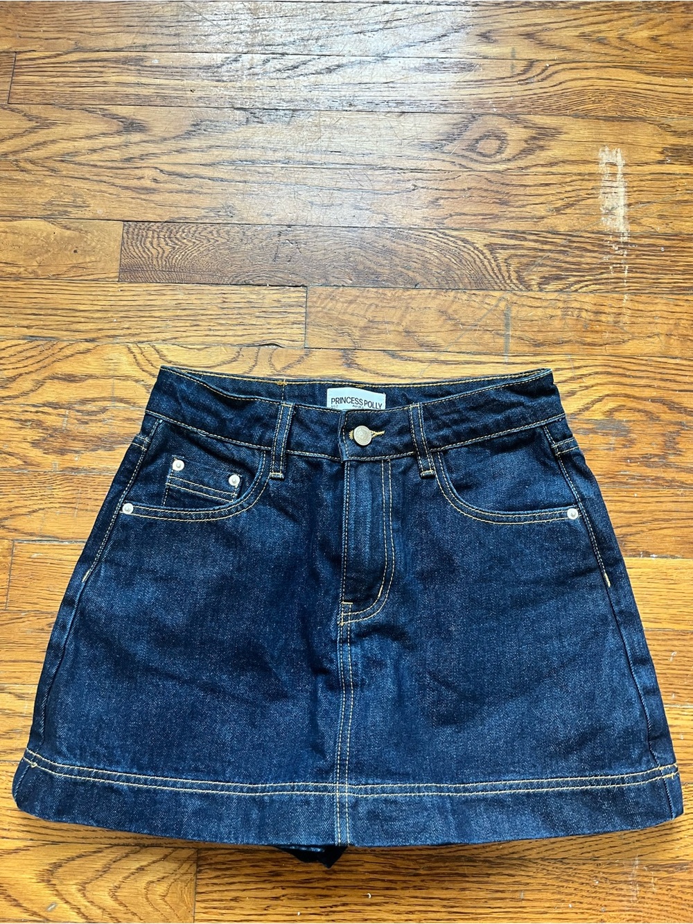 Princess Polly Indigo Denim Mini Skirt